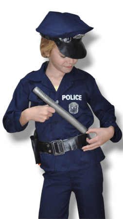 Policajt tmavo modrý